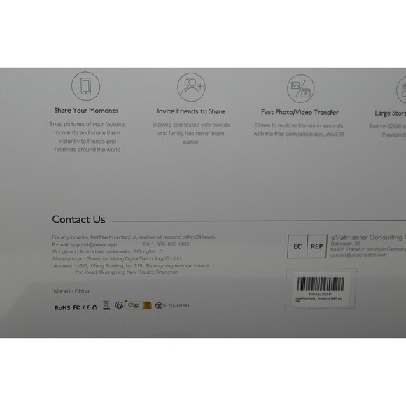 15.6" AiMOR Wifi 32GB 1080 HD Display Smart Digital Photo Frame SEALED - Picture 4 of 8